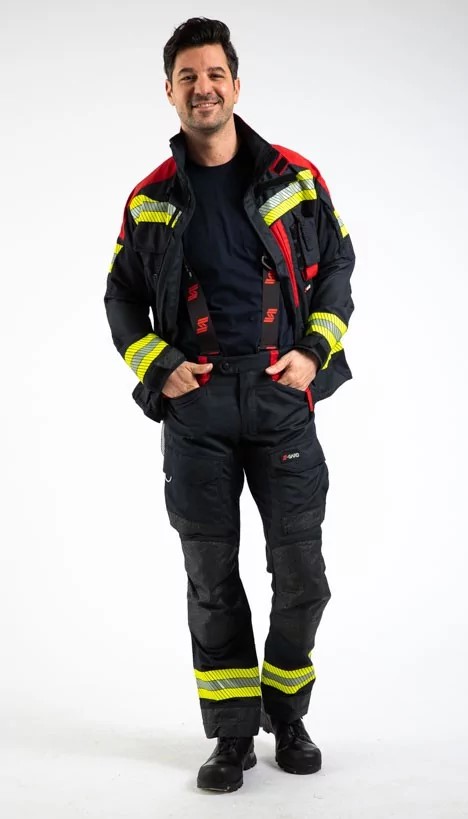 Einsatzhose Ranger 2.0 schwarzblau/rot