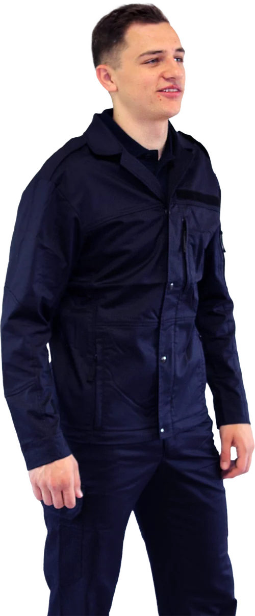 Dienstbluse Stretch blau