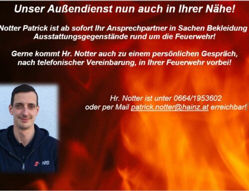 Aussendienst nun auch in Ihrer Nähe unterwegs